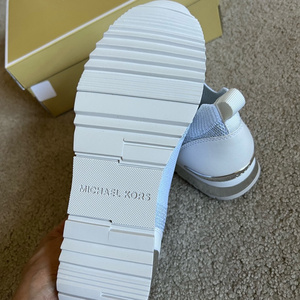 Michael Kors White and Cream Sneakers - Picture 5 of 6